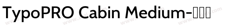 TypoPRO Cabin Medium字体转换 TypoPRO Cabin Medium字体转换